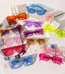 Matcheck 16 Mixed Style Sunglasses Retro Colored Party Favors Glasses Classic…