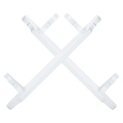 2Pcs Mini House Storage Rack Models White Storage Racks Miniature Furniture
