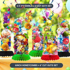 pikmin Party Supplies happy birthday game theme decoration gift cup plate toy
