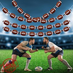 4 Pack Football Party Decorations, 32 PCS Football Cardboard Pre-Assemble Gam…