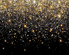 8 X 6 Ft Black Gold Backdrop Wedding Birthday Party Backdrop Prom Party Graduati