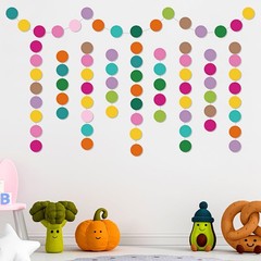 600 PCS Round Paper Cutouts 2 Inch Assorted Summer Colors Bulletin Board