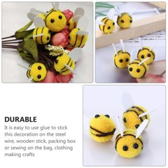 50pcs Bee Decorations Baby Room Decor Felt Miniature Wool Felt Bees