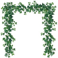 Sggvecsy 3 Pcs Artificial Ivy Vines Kit 6.4Ft Odorless Silk 6.56FT, Green