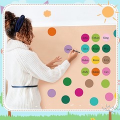 600 PCS Round Paper Cutouts 2 Inch Assorted Summer Colors Bulletin Board