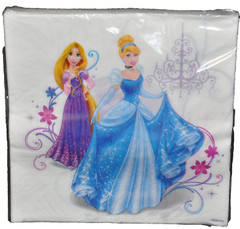 DISNEY PRINCESS PARTY NAPKINS 20 PC CINDERELLA RAPUNZEL 13″ X 13″ PARTY FAVORS