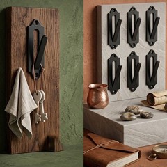 6 Pack European Style Hangers for Skull Mounts Wall Display Steel Build
