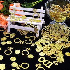 Gold Wedding Confetti, 100 Pcs I DO Engagement Confetti, Bridal Shower Decoratio