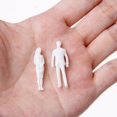 Miniature Figures Miniature Mixed Painted People Plastic Railway 50/100Pcs