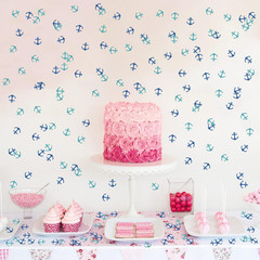 Nautical Theme Confetti Glitter, Ship Anchor Confetti, Baby Shower, Wedding, Oce