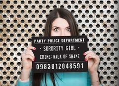 20 Funny Mugshot Signs (Black & White) – Selfie Photo Booth Prop Party Supplies
