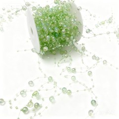 Pearl Bead Garland, Faux Iridescent String of Pearl Beads Decorations for Home,
