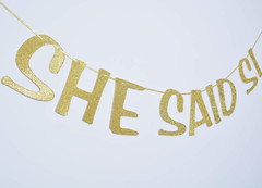 She Said Si Banner Bachelorette Sign Mexico Bachelorette Party She Said Yes Garl