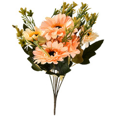 7 Stem Artificial Silk Daisy Flowers Marigold Bouquet for Home Office Decor