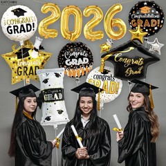 Graduation Decorations 2026 Graduation Balloons Set – Pack of 11 | Big, 28 In…