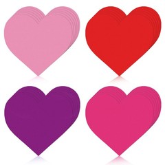 180 PCS 3.5 Inch Heart Paper Cutouts Valentine Day Classroom Decor Assorted