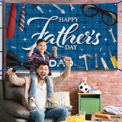 , Happy Fathers Day Banner Backdrop – XtraLarge, 72×44 Inch | Happy Father’s