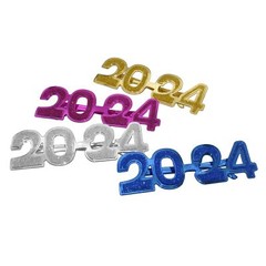 4PCS 2024 Plastic Glasses Happy New Year’s Eve Glasses Graduation 2024 Class …