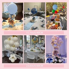 15.75 Inch Height Clear Acrylic Balloon Stand for Table Centerpiece Decoratio…