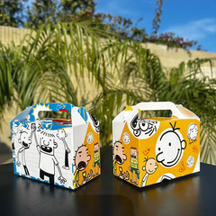 Diary wimpy kid Party Gift Box Supplies happy birthday centerpiece decoration