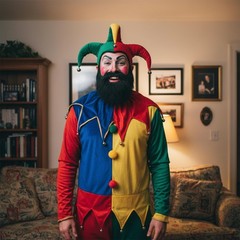 Fake Beard & Mustache | Full Beard with Mustache Costume Set | Fake Facial Ha…