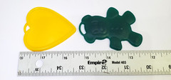 43 Plastic Balloon Weights Green Yellow Star Bear Heart Smile Vintage Zibi-Core