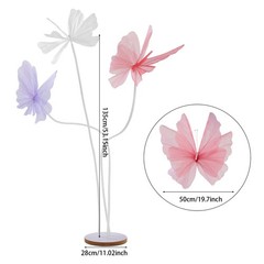 Artificial Giant 3-head Butterfly Decorations for Indoor/Outdoor Wedding Decor