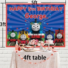 Thomas Train Personalised Custom Banner Backdrop Vinyl Party Supplies