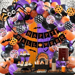 Halloween Balloons Garland Arch Kit for Decorations Party Supplies