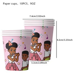Hot TV Gracie Corner Theme Birthday Party Cake Topper Decoration Paper Tableware