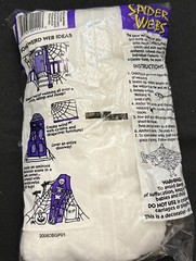 1 Bg Super Stretch Spider Web Halloween Scary Party Prop 16 Ft Long Up to 200 Sq