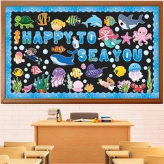 Ocean Animal Bulletin Board Decorations Under The Sea Classroom Decor 97 PCS