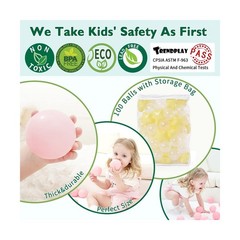 TRENDPLAY Star Ball Pit Balls for Toddlers -50 100 200 Count Star B… Fast Ship