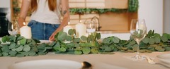 14 Pack Eucalyptus Garland, Artificial Greenery Garland Spring Faux Eucalyptus