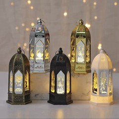 Ramadan LED Lantern Light Islamic Eid Mubarak Decor Battery Candle Lamp Gift