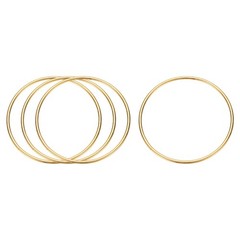 4Pcs Metal Hoops for Crafts 3.1 Inch Dream Catcher Rings Gold