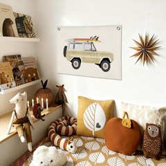 Surf Decor Banner,Beach Surf Coastal Vintage Decor,Trendy Surf Car Wall Decor…