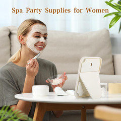 12 Pcs Spa Party Mirrors Spa Party Supplies Sleepover Accessory Favors Foldable