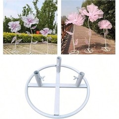 2 Pack Metal Flower Stand Bases Wedding Arch Backdrop Pole Holders