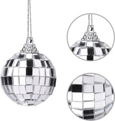 Lightweight 12 pcs Disco Mirror Balls – Perfect for Holiday & Party Decor 1.2″