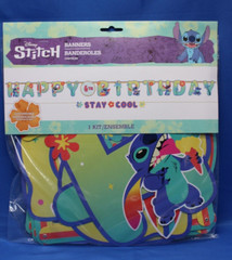 Disney Stitch Banners Decorations Happy Birthday Customize for any age