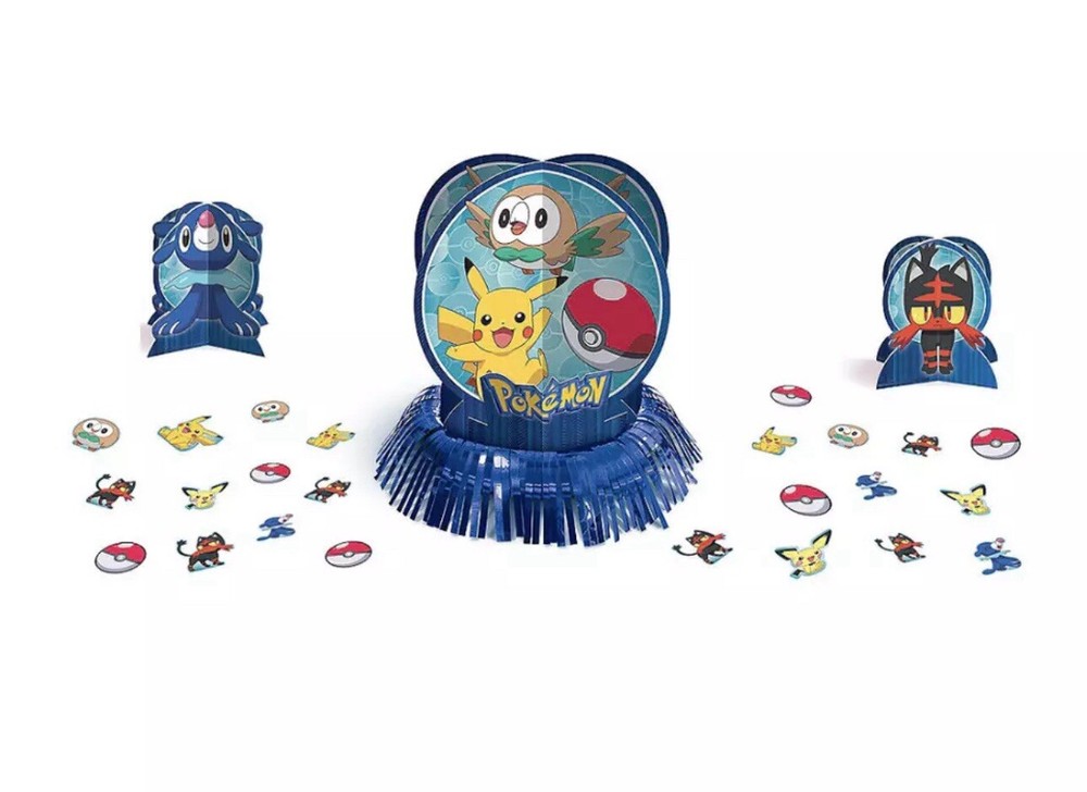 Pokemon Core Table Decorating Kit | Birthday Table Decor | Center Piece Pikachu