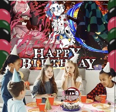 Anime Demon Slayer Birthday Party Decorations (T-54)