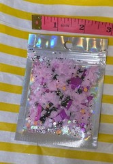 Unique Pink Confetti Glitter Pastel Orange Sparkle custom Paper Bling Girly