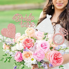 Rose Gold Bride to Be Centerpiece Sticks for Bridal Shower and Engagement