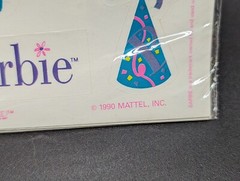 Come On Barbie! Vintage 1990s Lot Barbie Party Flag Banner, Bracelet & More New