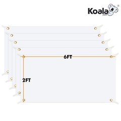 Koala Sublimation Blank Banners 2×6 FT Large Garden Party Sign Flag Decor 5 Sets