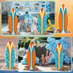 2 Pcs Life Size Surfboard Cutouts – Summer Beach Decor for Photo Booth & Parties
