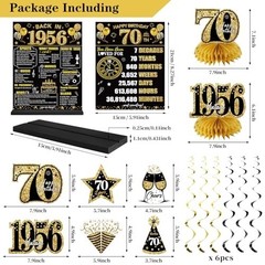 70th Birthday Decorations Kit for Men Women