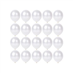 10 inch Pearl White Latex Balloons, 100 pcs Thick Party Balloons Birthday Dec…